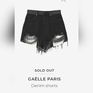 Gaelle Paris jean shorts